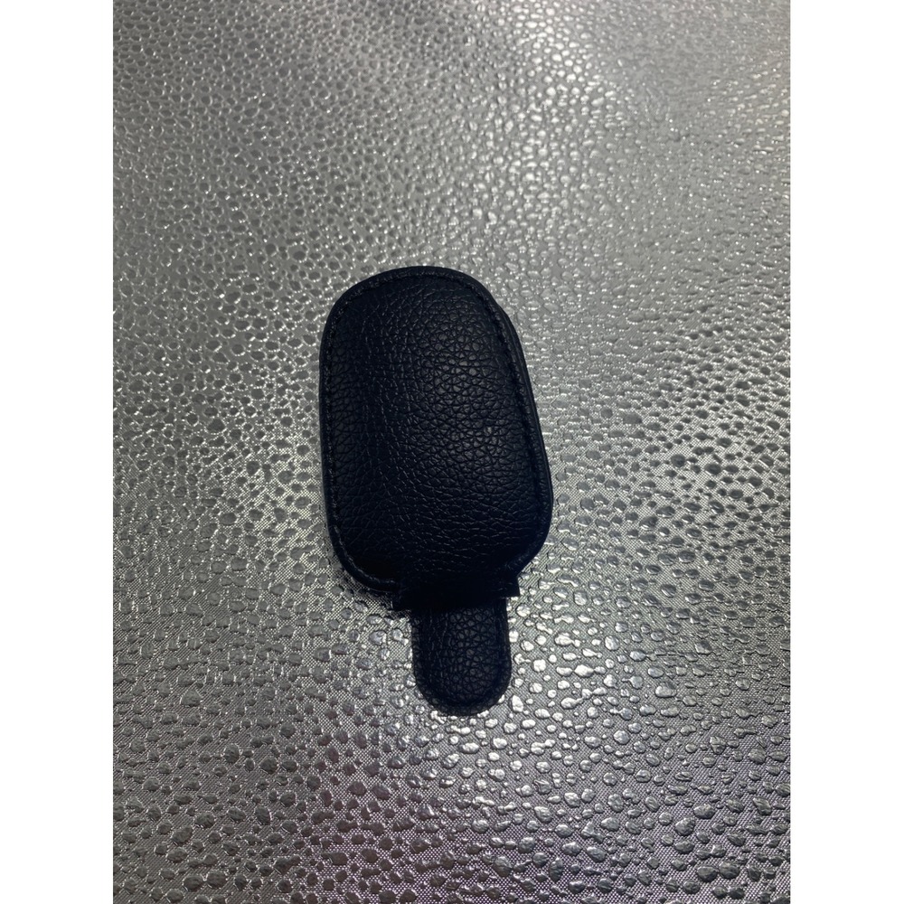 Navy Blue Pebbled Leather Popsicle Handbag Charm Keychain Accessory
